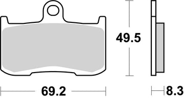 Indian Springfield [BREMBO] - Soutěžní karbon-keramické brzdové destičky - 07KA23RC