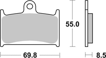 Triumph Daytona 1200 [BREMBO] - Soutěžní karbon-keramické brzdové destičky - 07SU14RC
