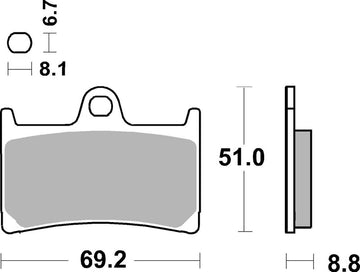 Yamaha Tracer 9 [BREMBO] - Soutěžní karbonové keramické brzdové destičky - 07YA23RC