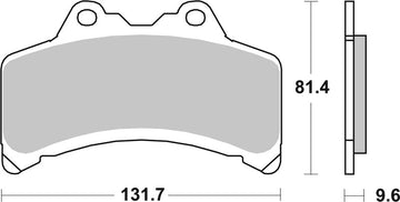 Yamaha Gts [BREMBO] - Street Carbon Keramické brzdové destičky - 07YA3108