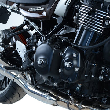 Kawasaki Z 900 RS CAFE ZR900E [2018-2020] - (spojka) Chránič krytu pravé klikové skříně černý Kawasaki Z900RS
