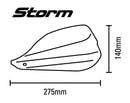 Triumph Trident 660 [BARKBUSTERS] - Sada Storm Hanguads Jednobodová upínací montáž Konec řídítek Ø22mm Černá
