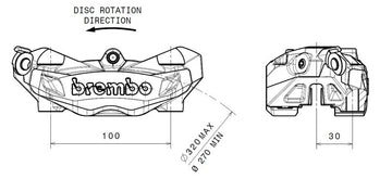 Aprilia Caponord 1200 [BREMBO] - Přední levý brzdový třmen - 0