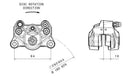 Ducati Monster 1200 [BREMBO] - Zadní brzdový třmen Ø34mm přírodní-2