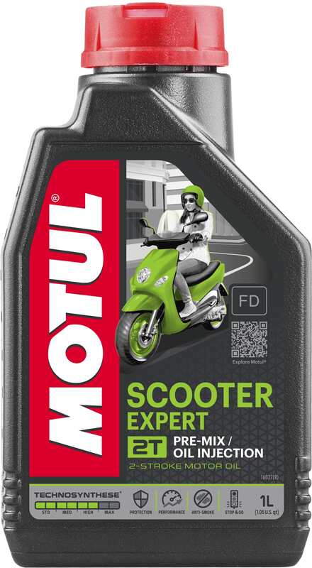 Motorový olej 2t pro skútr, 1 litr [Motul]