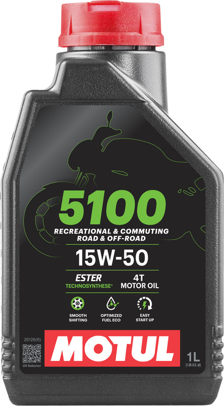 Motorový olej 15W50 4T 1 litr pro motocykly [Motul]