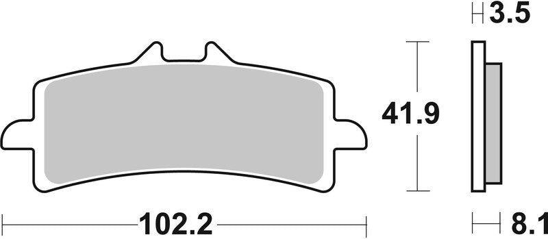 Ktm Super Duke 1290 [BREMBO] - Brzdové destičky TYP 07BB37 SR Sinter - Sport