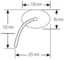 Honda Cb 750 Hornet [SHIN YO] - Mirror Booster 2 Black (pár)-4