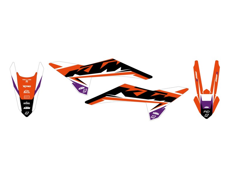 Ktm Sx-F 250 [BLACKBIRD] - Dekorační sada Dream Graphic 5