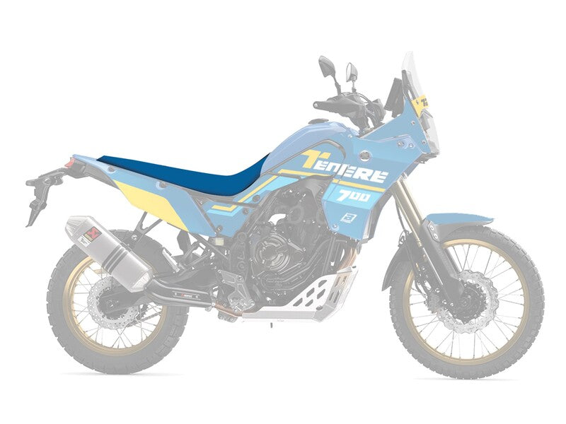 Yamaha Tenere 700 World Raid [BLACKBIRD] – potah sedla Rally Ride – černo/modrý