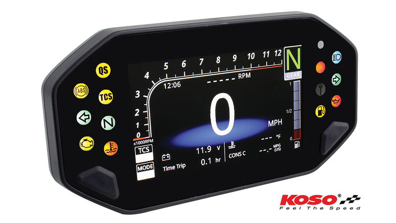 Yamaha Xsr 900 [KOSO] - Digitální multifunkční kokpit RX-4 pro MT-07/09, XSR 700/900