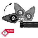 Mo.View Blade Flip Motocycle Mirror, Diamond, Black [MotoGadget]-1