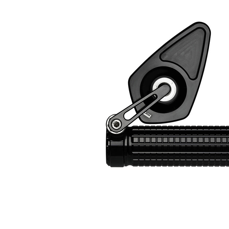 Mo.View Blade Flip Motocycle Mirror, Diamond, Black [MotoGadget]