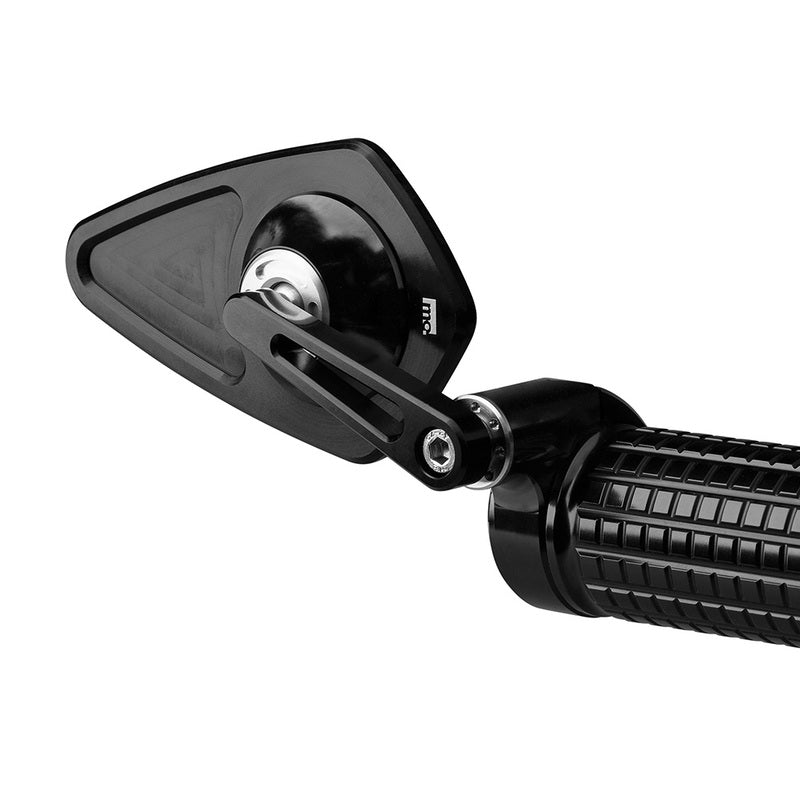 Mo.View Blade Flip Motocycle Mirror, Diamond, Black [MotoGadget]