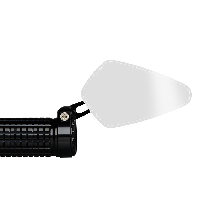 Mo.View Blade Flip Motocycle Mirror, Diamond, Black [MotoGadget]