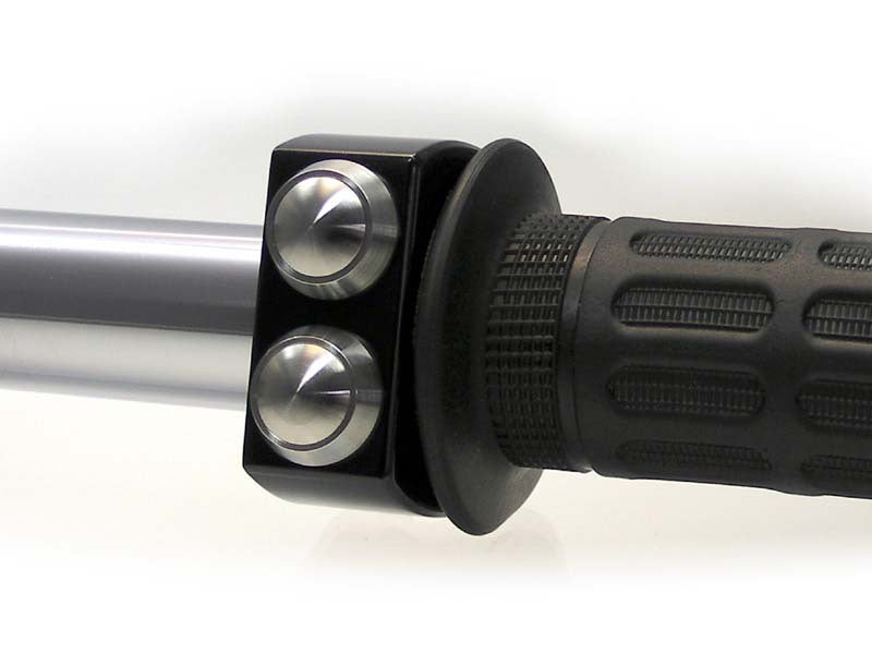 Přepínač řídítek na motocyklu 22mm černá nerezová ocel - Motogadget