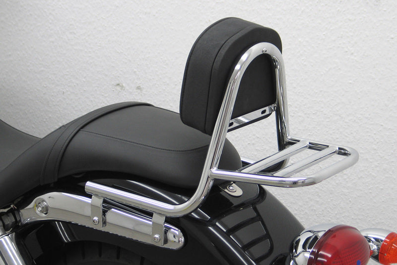 Triumph Speedmaster [FEHLING] - Sissy bar vyrobený z trubky s polštářem a nosičem zavazadel, Triumph Speedmaster 2008-