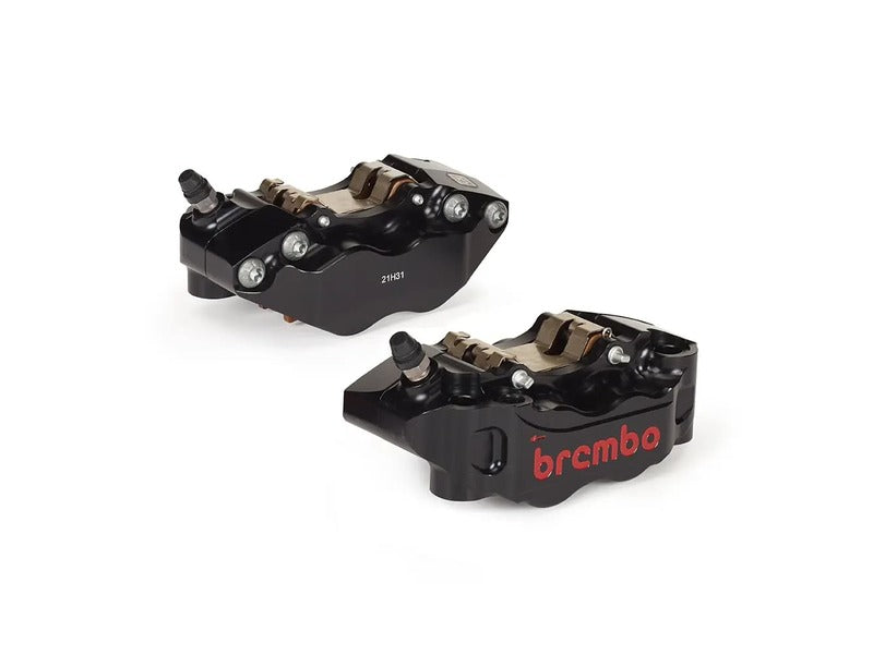 Ducati Hypermotard 1100 [BREMBO RACING] - UPGRADE GP4-RB 4-pístkové brzdové třmeny (pár) přední, Ø 30/34 mm