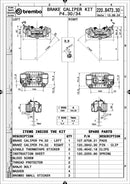 Bmw S 1000 [BREMBO RACING] - UPGRADE GP4-RB 4-pístkové brzdové třmeny (pár) přední, Ø 30/34 mm-4