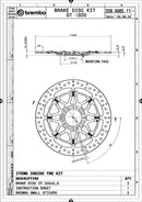 Ducati 749 [BREMBO RACING] - UPGRADE T-Drive plovoucí brzdový kotouč - 208A98511-4