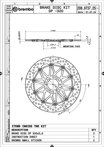 Aprilia Rsv 1000 Tuono Rp [BREMBO RACING] - UPGRADE Supersport kulaté plovoucí brzdové kotouče - v páru - 0