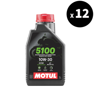 5100 4T 10W30 motorového oleje 1L - 12 Pack [Motul]