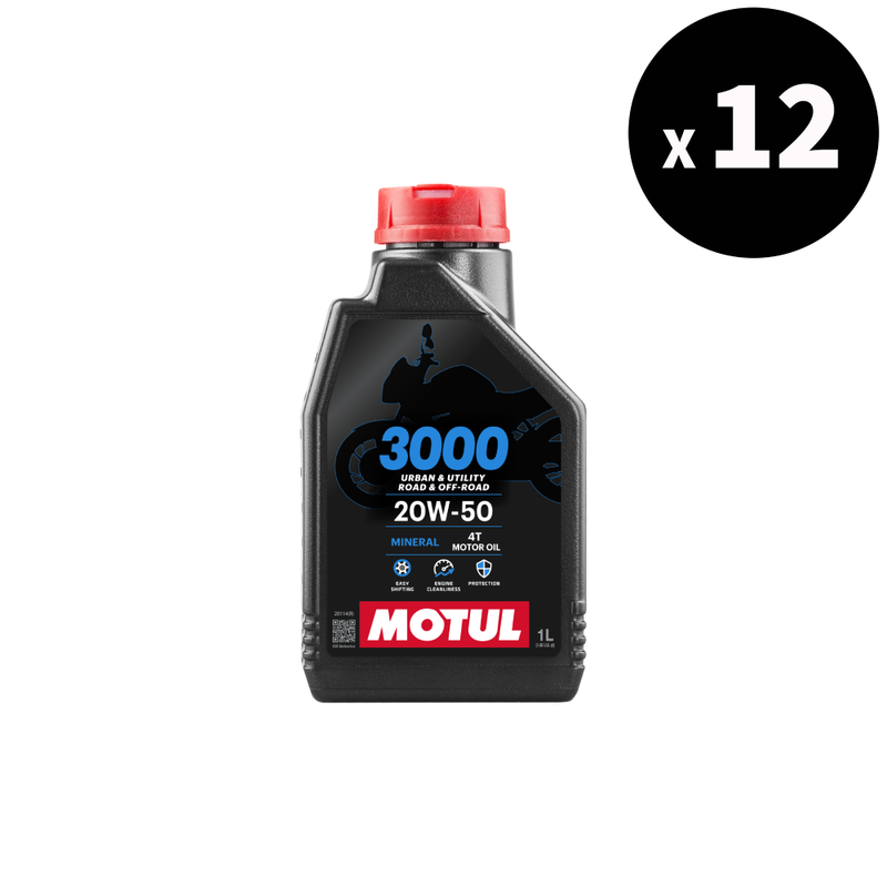 3000 4t motorový olej 20W50 1L 12-Pack [Motul]