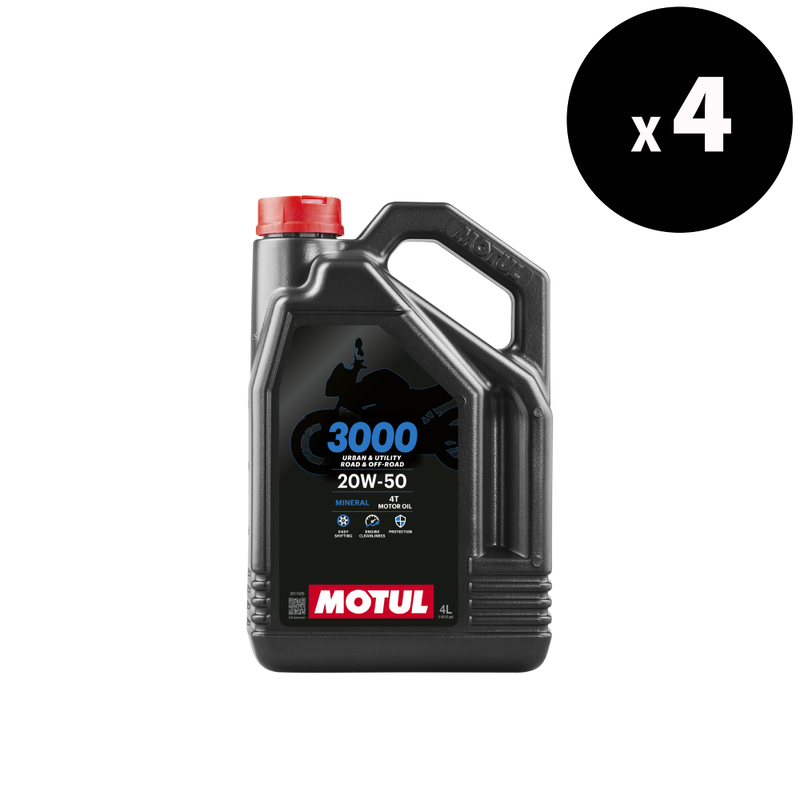 3000 4t motorový olej 20W50 4L - 4 Pack [Motul]