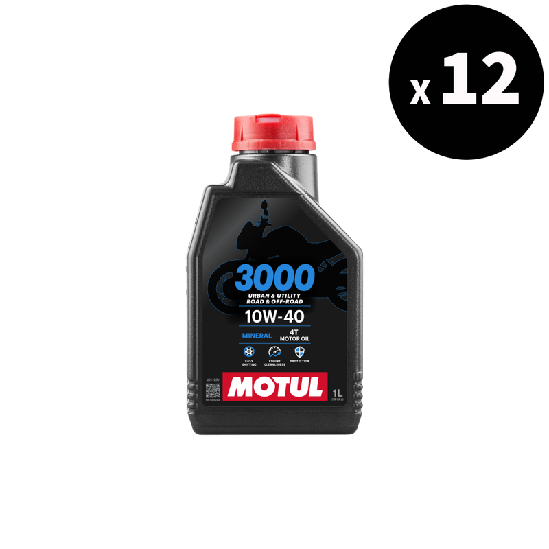 3000 4t motorový olej 10W40, 1L, 12 Pack [Motul]