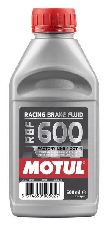 Dot 4 RBF 600 Racing Brake Fluid 500ml 12-Pack [Motul]