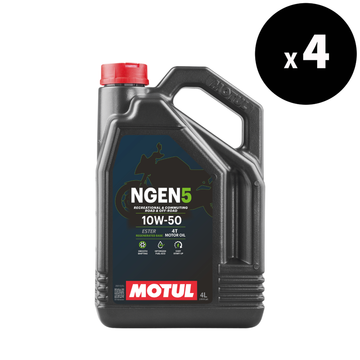 NGEN 5 4T motorový olej 10W-50, 4L Čtyři balení [Motul]
