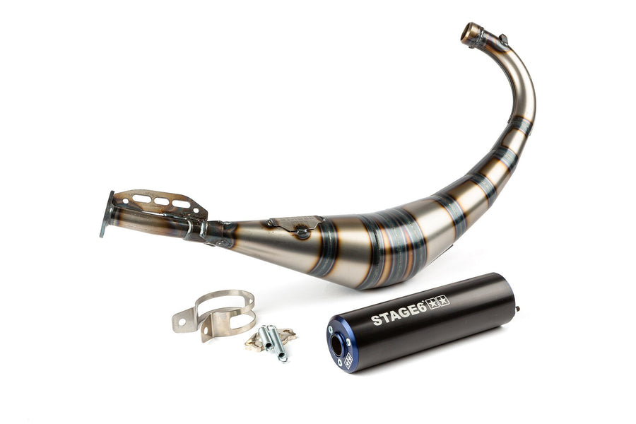 Beta RR Enduro 50 2T - Auspuff Streetrace Blau Schwarz