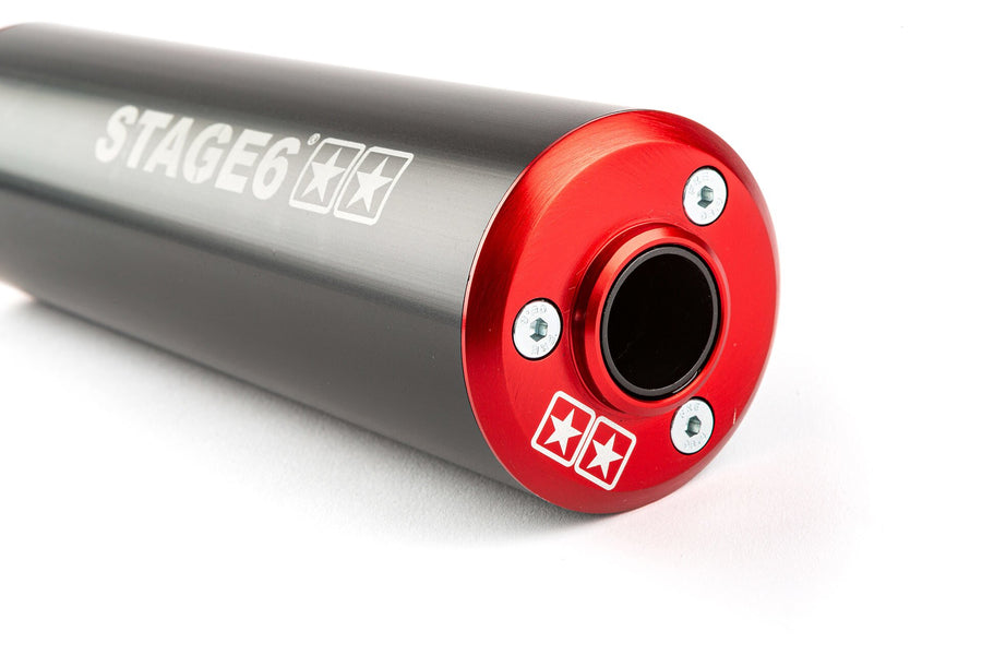 Beta RR SM 50 2T - Auspuff Streetrace High Mount links rot schwarz