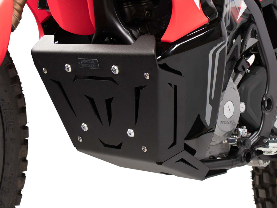 Honda CRF 300 Rally [2021-2025] - Detailní pohled na ochranný plech motoru