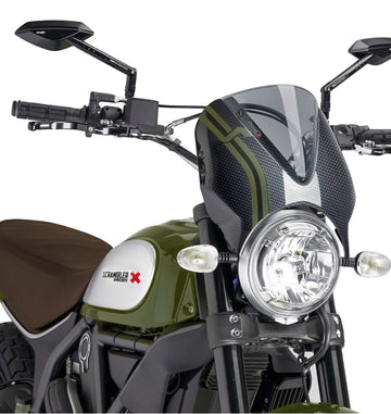 DUCATI SRAMBLER DESERT SLED [2025] – RetroVision zorník čelního skla – tónovaný