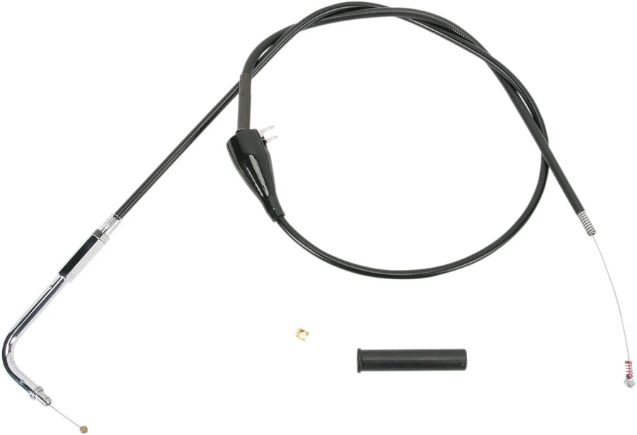 harley davidson flhtcui [DRAG SPECIALTIES] - Černý vinylový kabel plynu/volnoběhu