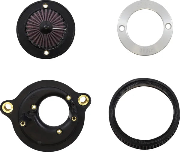 Harley-Davidson FLRT 1868 Freewheeler 114 [2022-2023] - Air Stinger Stealth Luftfiltersatz – Oberfläche: Schwarz, Verchromt – Bild 11