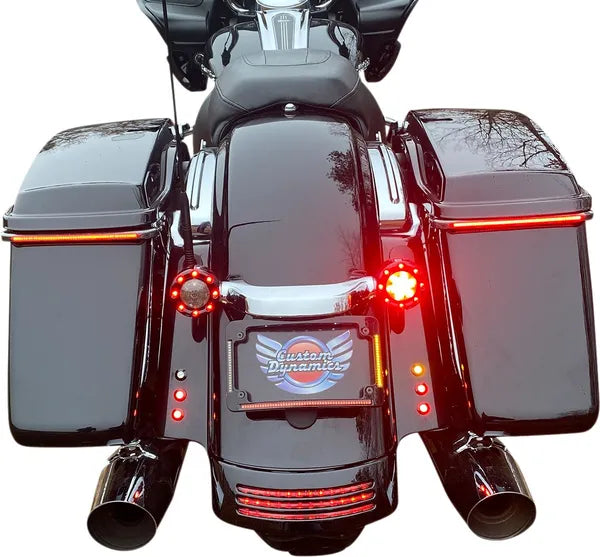 Harley Davidson Flhx [CUSTOM DYNAMICS] – Rámeček na poznávací značku LED Radius