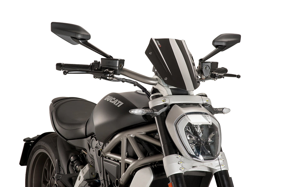 TRIUMPH BONNEVILLE T 120 BLACK [2025] - Nastavitelná sportovní clona | Černá | PUIG 8921N