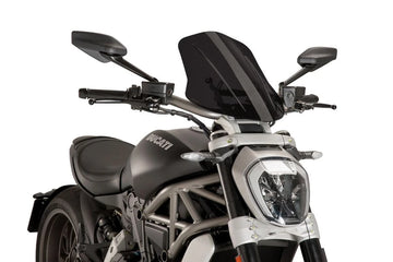 TRIUMPH BONNEVILLE T 120 BLACK [2025] - Nastavitelná turistická obrazovka | Silně tónovaný | PUIG 8922F