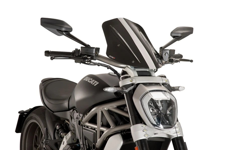 TRIUMPH BONNEVILLE T 120 BLACK [2025] - Nastavitelná turistická obrazovka | Černá | PUIG 8922N