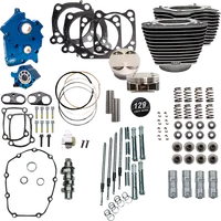 Harley-Davidson FXBR 1923 Softail Breakout 117 [2026] - 129" Power Package Motorleistungs-Kit – Oberfläche: Schwarz, Nicht hervorgehobene Kühlrippen – Merkmal: Schwarze Stößelstangenrohre – Bild 10