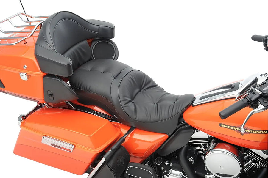 harley davidson touring [DRAG SPECIALTIES] – 2dílné kožené sedadlo, kompatibilní s opěradlem, touring