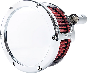 Harley-Davidson FXSBSE 1800 Breakout CVO [2013] - BA Luftfilterkit – Oberfläche: Verchromt, Rot – Bild 1