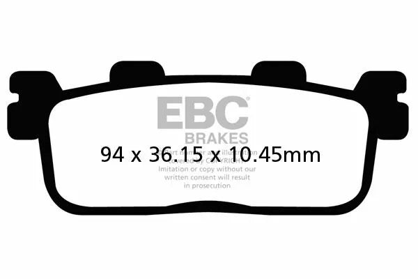 Yamaha DT 125 [EBC] -SFA-HH Série Roller Sinter Kovové brzdové destičky