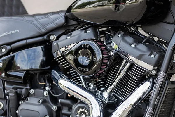 Harley-Davidson Xl 1200 Xs Forty Eight Special [2020] - Stealth Luftfilterabdeckung – Oberfläche: Schwarz – Oberfläche: Schwarz, Glänzend – Design: Mini Teardrop – Bild 6