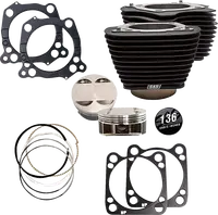 Harley-Davidson FLHTCUTG 1868 Tri Glide Ultra 114 [2025] - 132" Hochverdichtungs- / 136" Big Bore Kit – Oberfläche: Hervorgehobene Lamellen, Black Granite – Merkmal: +8,5 cm³ Kuppelvolumen – Bild 3