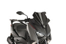XMAX 125/400 [2018] & XMAX 300 [2017–2018] - PUIG V-Tech Line Sport Windschild | Schwarz | PUIG 9474N