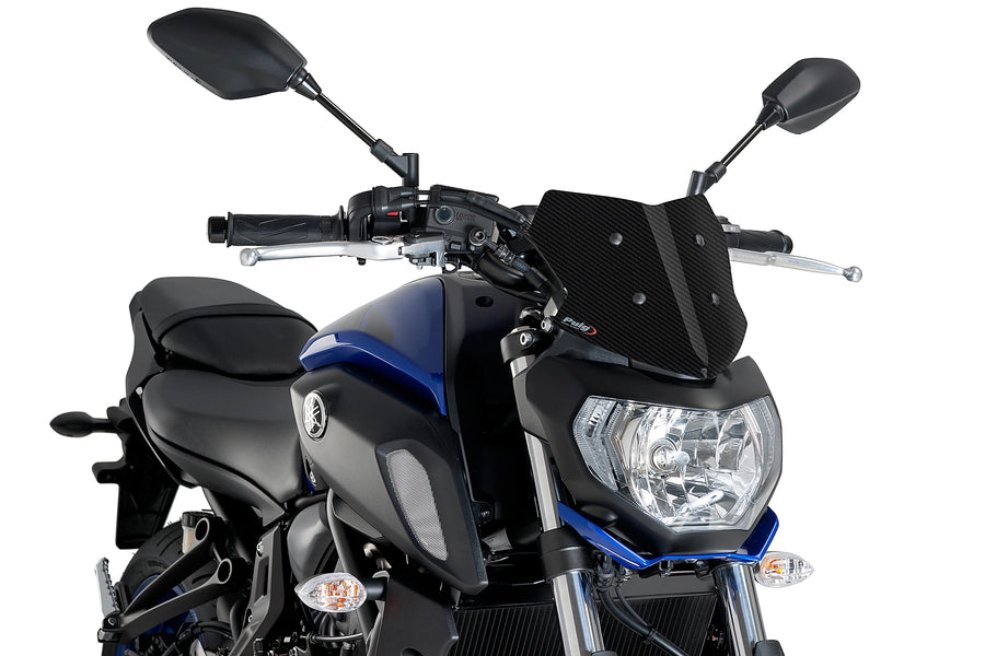 TRIUMPH BONNEVILLE T 120 BLACK [2025] - Sportovní čelní sklo nové generace | Karbonový vzhled | PUIG 9666C
