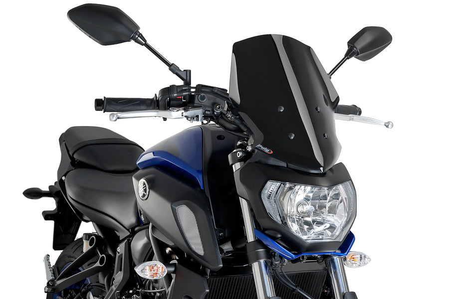 YAMAHA MT-07 [2020] - Touring Windshiel nové generace | Černá | PUIG 9667N
